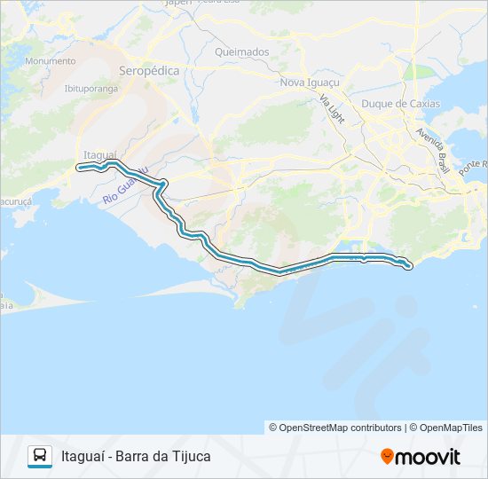 Mapa da linha 460S (EXECUTIVO) de ônibus