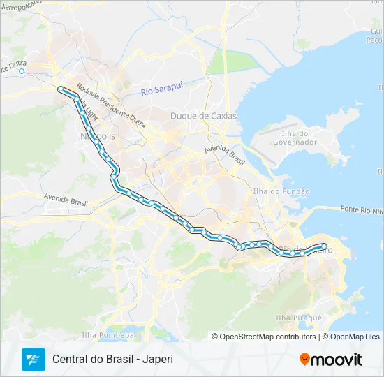 RAMAL JAPERI Train Line Map