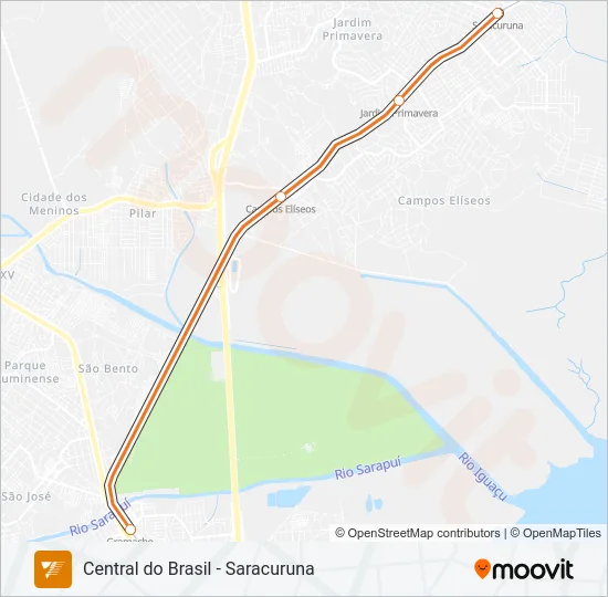 RAMAL SARACURUNA Train Line Map