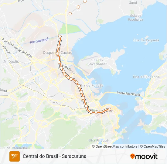 RAMAL SARACURUNA Train Line Map