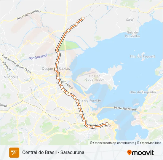 RAMAL SARACURUNA Train Line Map