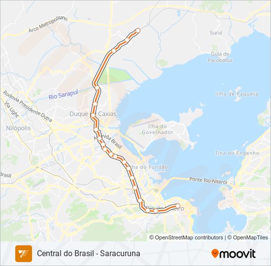 RAMAL SARACURUNA train Line Map