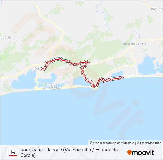 E14A Bus Line Map
