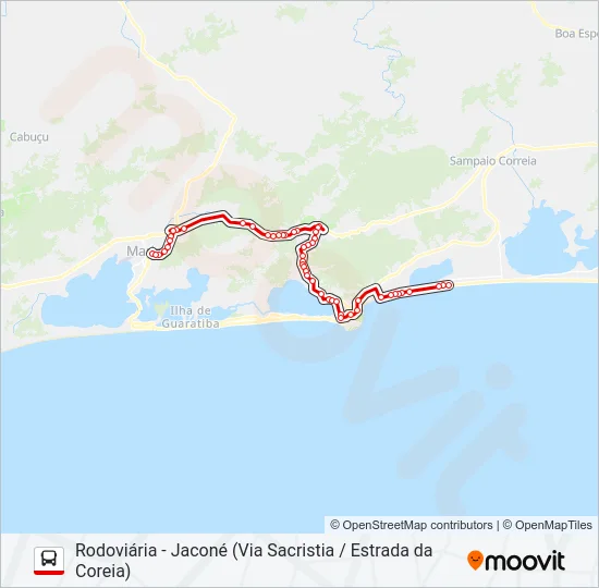 E14A Bus Line Map