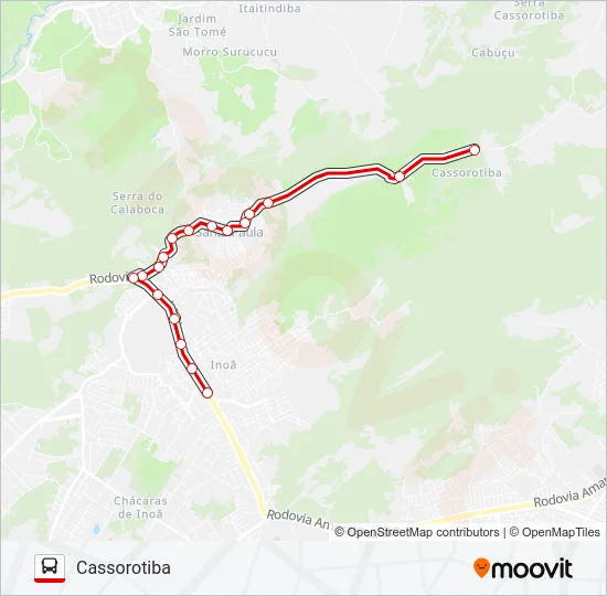 E22 Bus Line Map