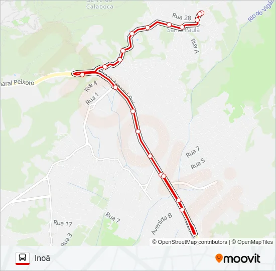 E23 Bus Line Map