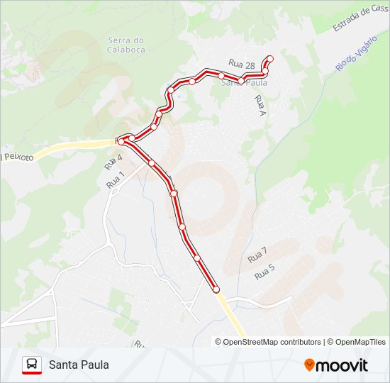 E23 Bus Line Map
