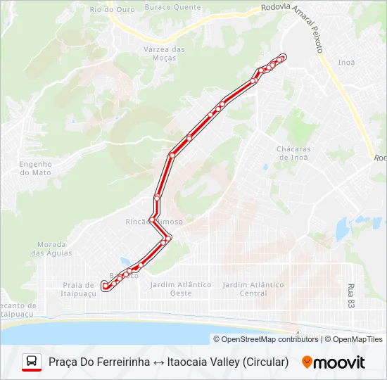 E36 Bus Line Map
