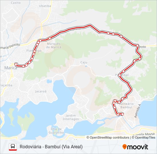 E10A bus Line Map