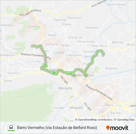 714I Bus Line Map