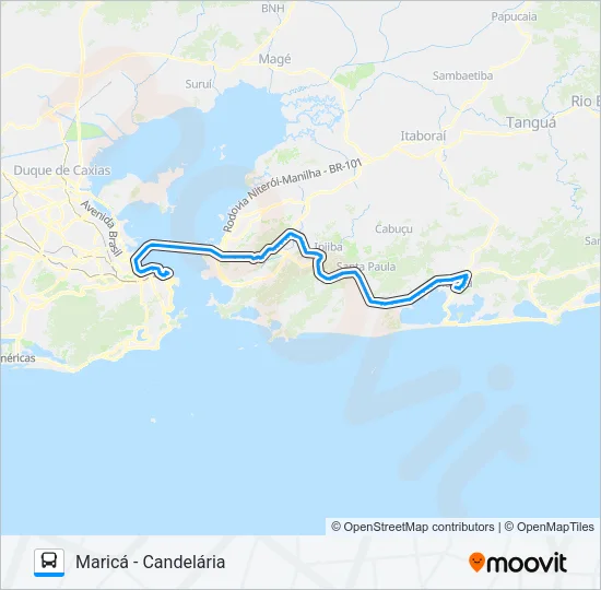 146D Bus Line Map