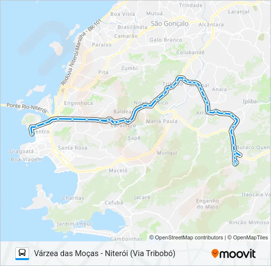535R Bus Line Map