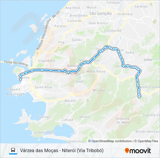 535R Bus Line Map