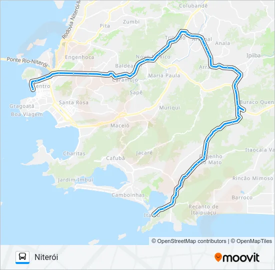537R Bus Line Map