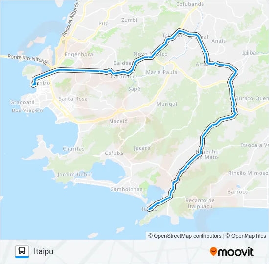 537R Bus Line Map