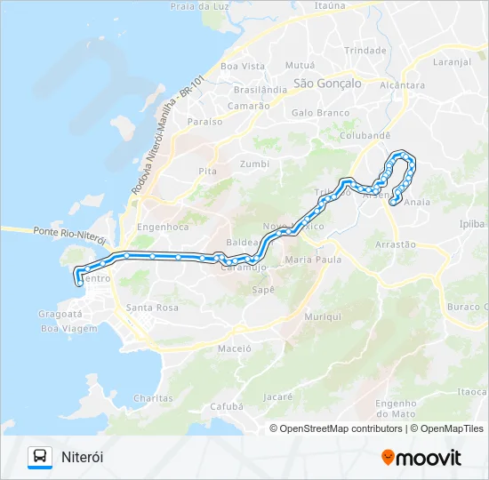 541R Bus Line Map