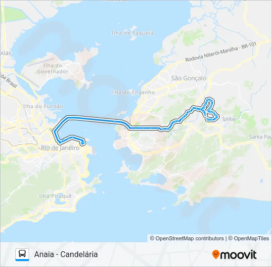543D Bus Line Map