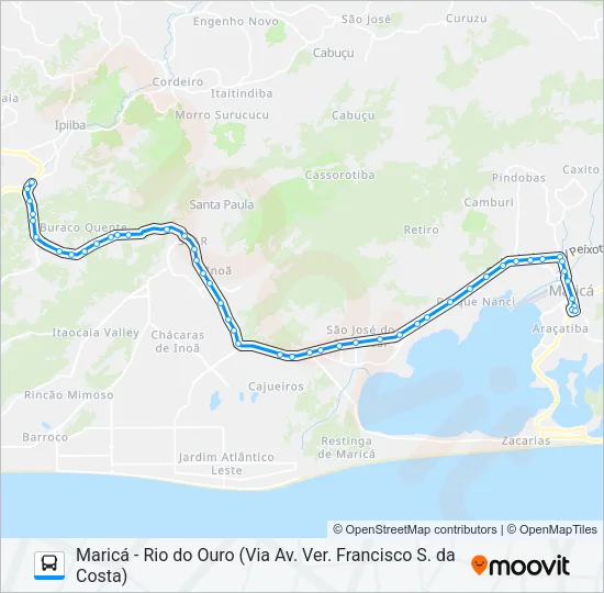 546R Bus Line Map