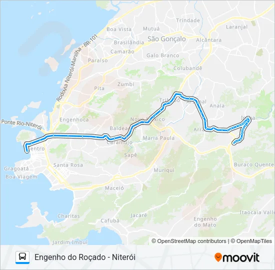 571R Bus Line Map