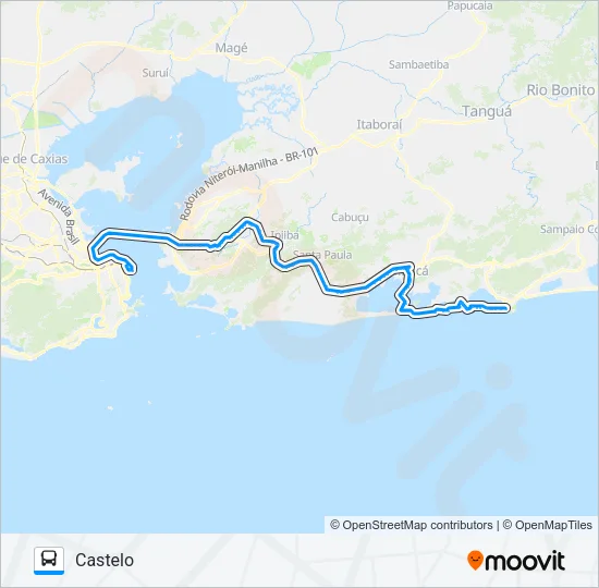 2590R (EXECUTIVO) Bus Line Map