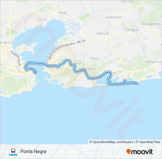 2590R (EXECUTIVO) Bus Line Map