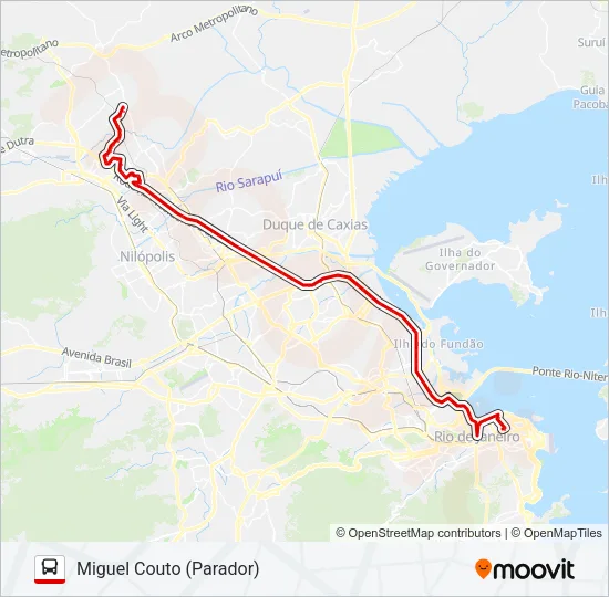 488B Bus Line Map