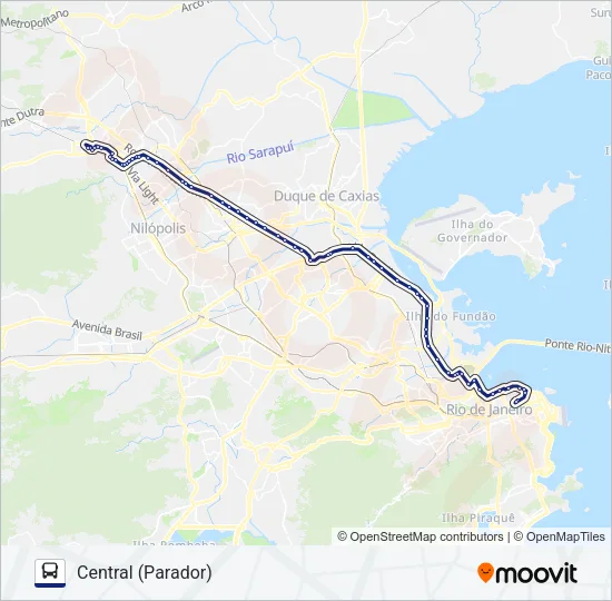 114B Bus Line Map