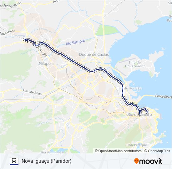 114B bus Line Map