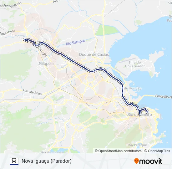 114B Bus Line Map