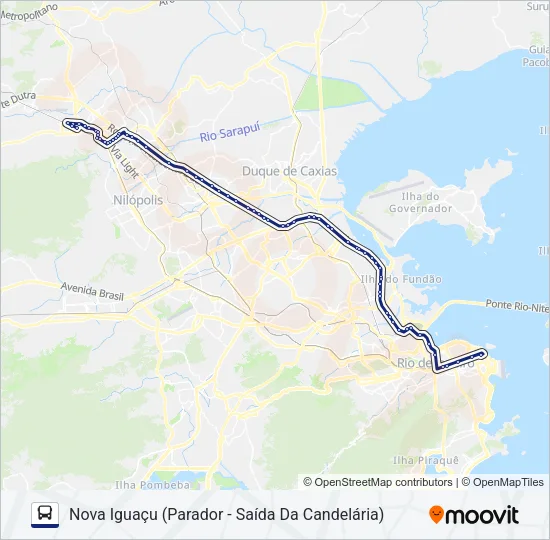 114B Bus Line Map