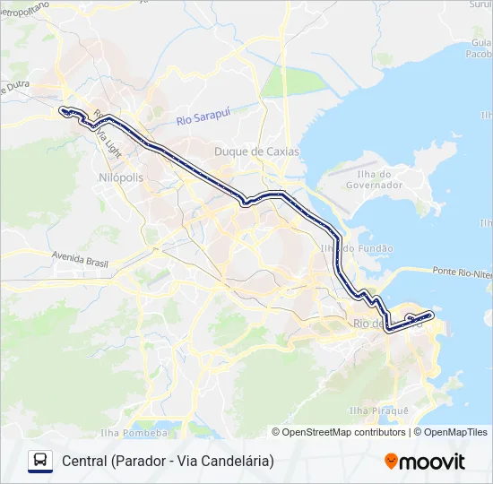 114B Bus Line Map