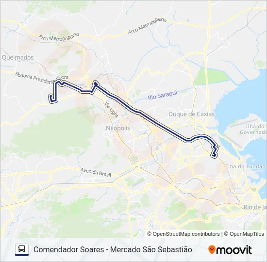 703B Bus Line Map
