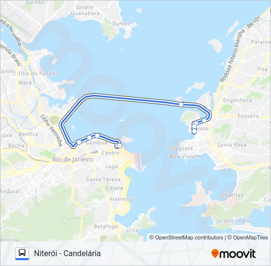 100D Bus Line Map