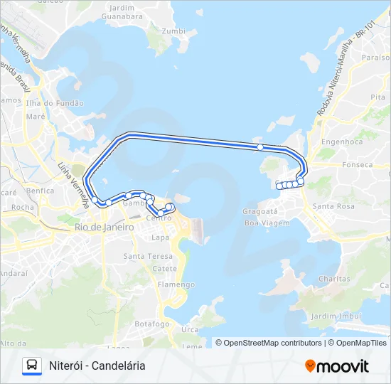 100D Bus Line Map