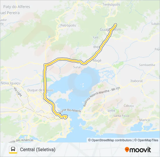 196C Bus Line Map