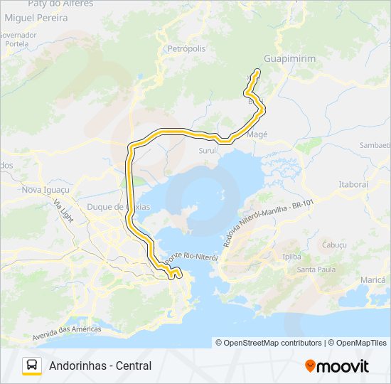 464C bus Line Map