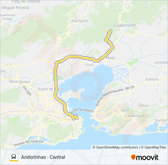 464C Bus Line Map