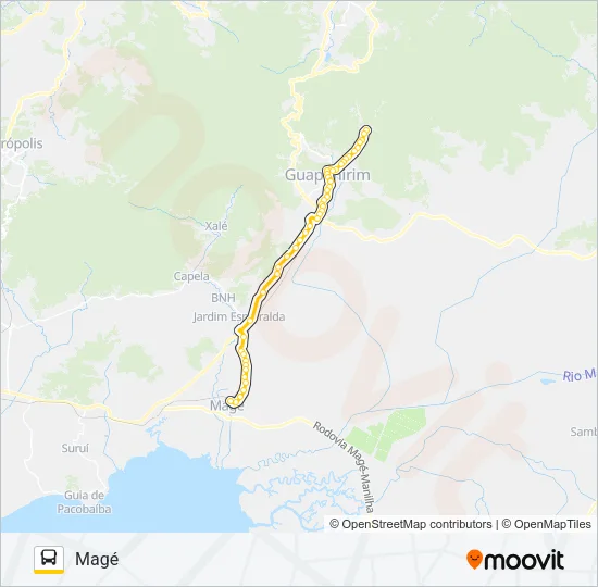 800I Bus Line Map