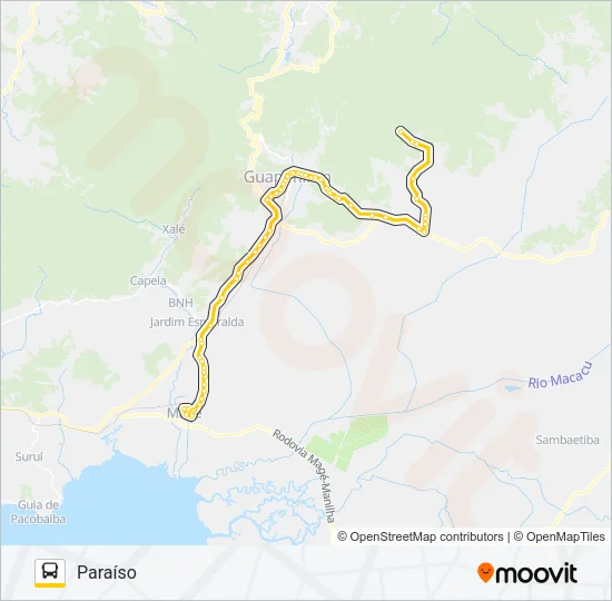 805I Bus Line Map