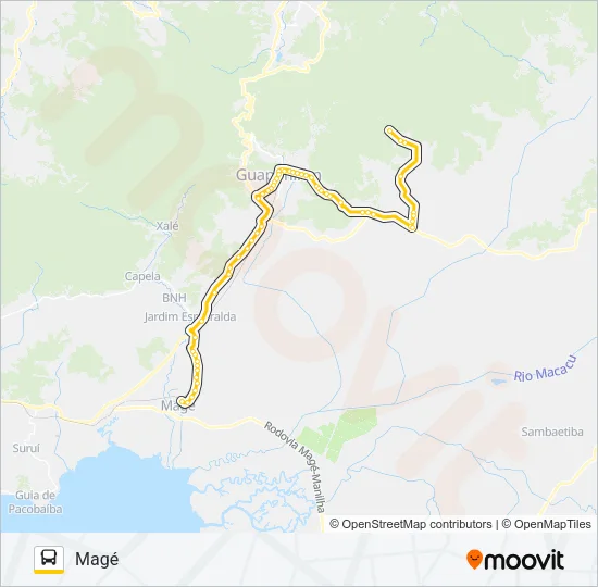 805I Bus Line Map
