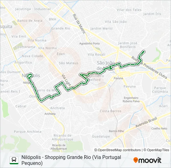 103I Bus Line Map