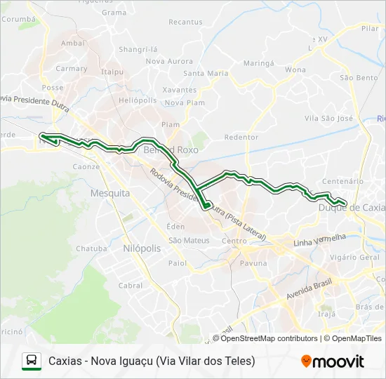 136I Bus Line Map