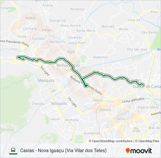 136I Bus Line Map