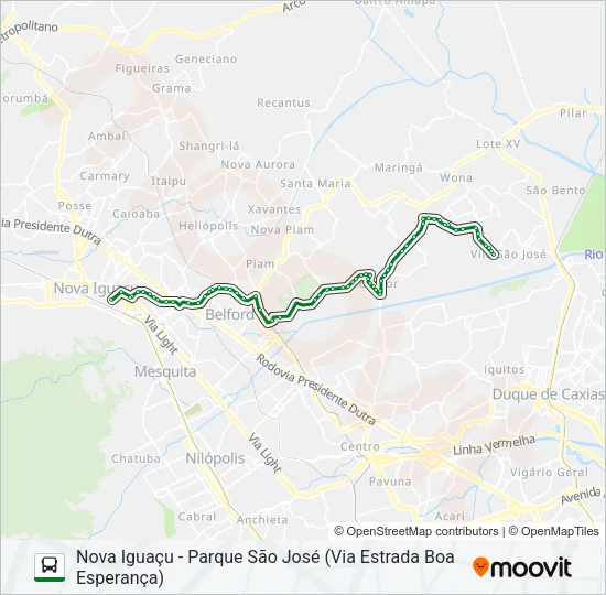 451I Bus Line Map