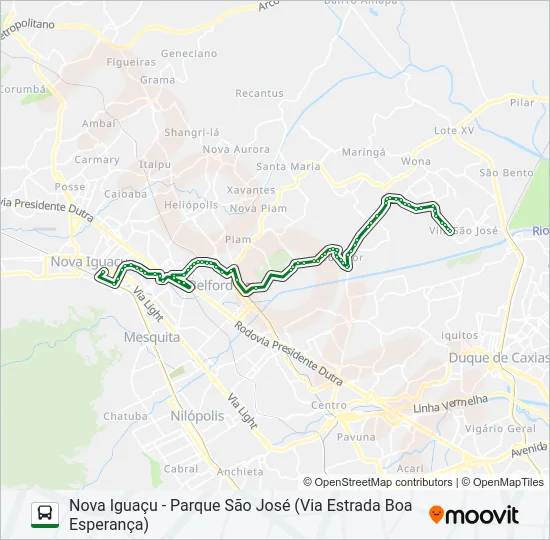 451I Bus Line Map