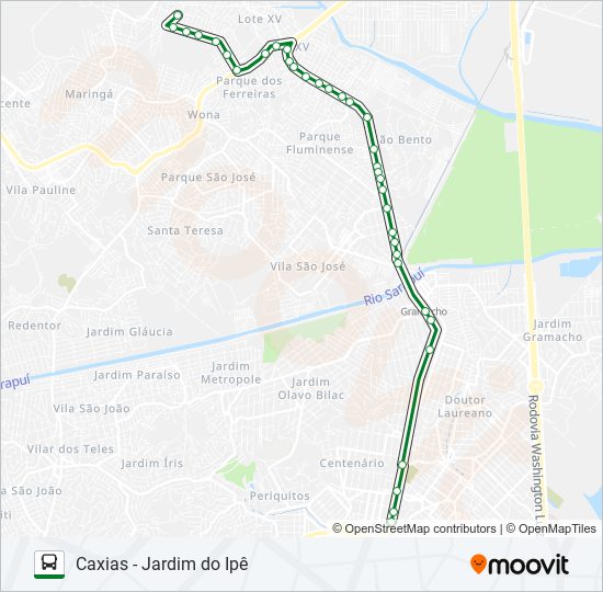 454I bus Line Map