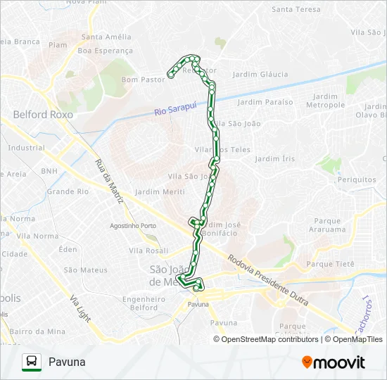 497I Bus Line Map