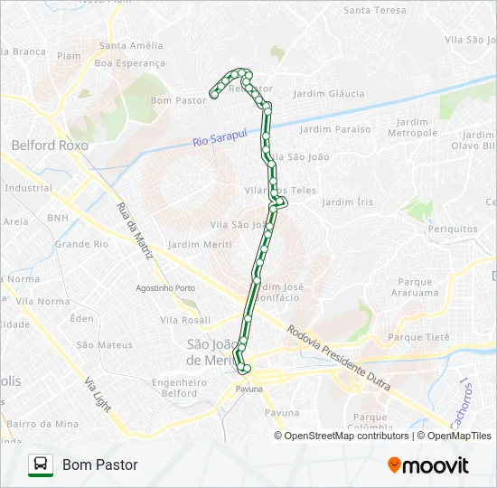 497I Bus Line Map
