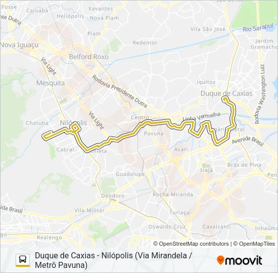 138I Bus Line Map