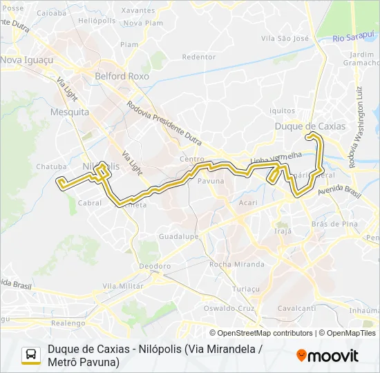 138I Bus Line Map